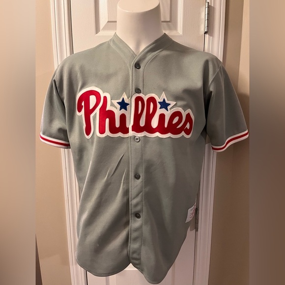 VTG 90’s Philadelphia Phillies MLB Baseball Jersey Large - Picture 1 of 8